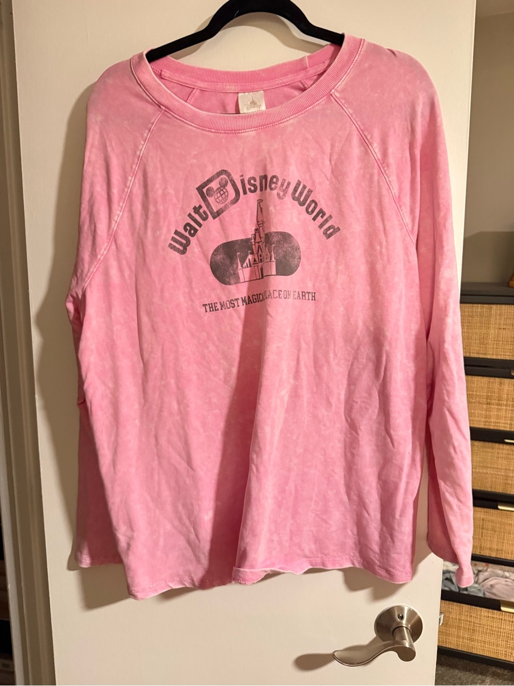 Disney Pink Long-Sleeve Walt Disney World Graphic Tee